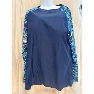 NEW Hannah Nicole Rash Guard Swimsuit Top 24W